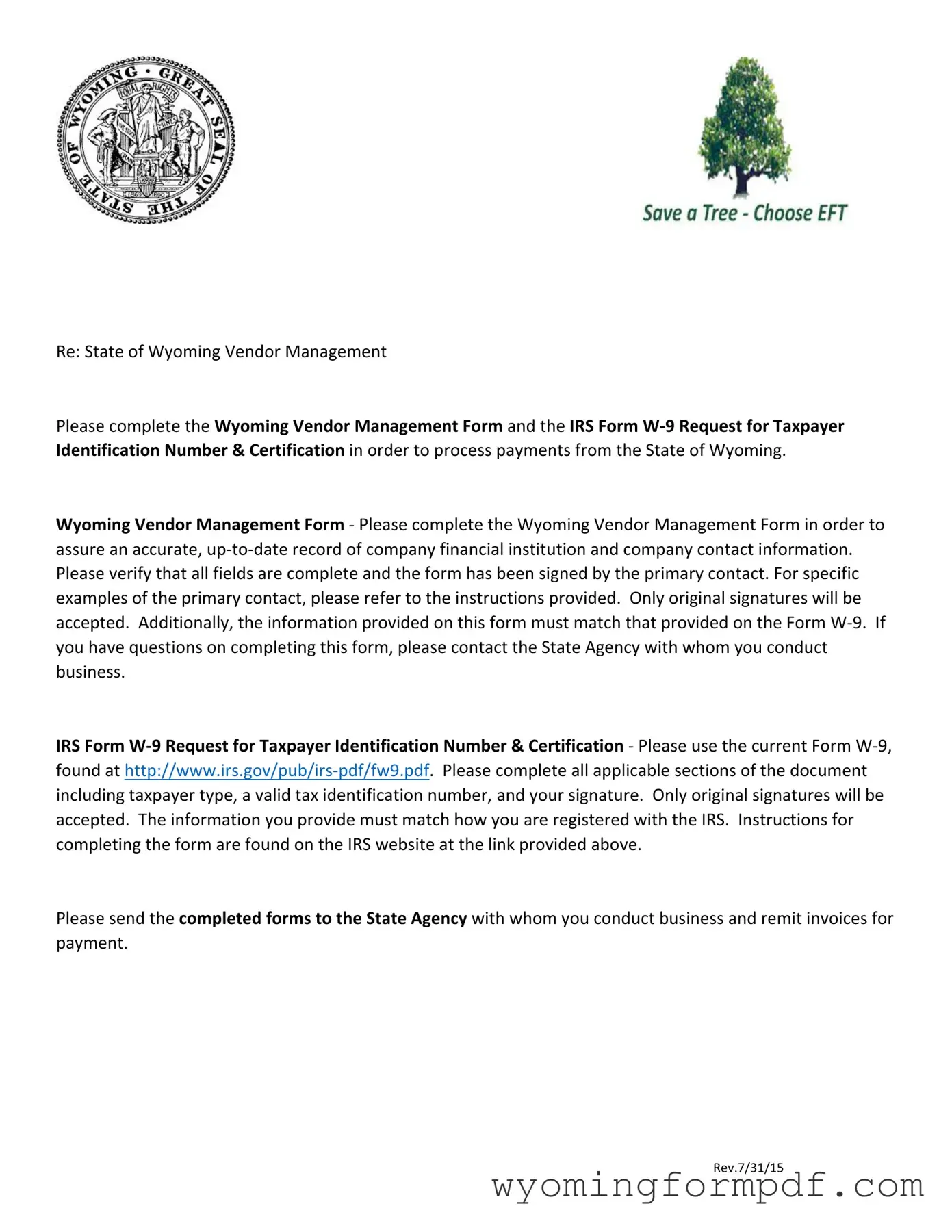 Wyoming Management Template in PDF